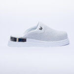 Ciabatte anatomiche bianche in vera pelle /