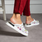 Ciabatte anatomiche in vera pelle con stampa / Ciabatte anatomiche in vera pelle con stampa /