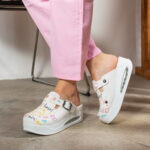 Ciabatte da lavoro anatomiche da donna con zeppa /