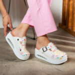 Ciabatte da lavoro anatomiche da donna con zeppa /