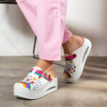 Ciabatte da lavoro anatomiche da donna con zeppa /