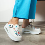 Ciabatte sanitarie anatomiche da donna con zeppa /