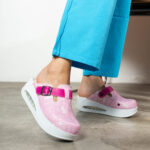 Ciabatte sanitarie anatomiche da donna con zeppa /