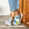 Ciabatte anatomiche in pelle con stampa Zoccoli da lavoro donna Asilo 5 Ciabatte anatomiche in pelle con stampa Zoccoli da lavoro donna Asilo 5