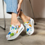 Ciabatte da lavoro anatomiche da donna con zeppa /