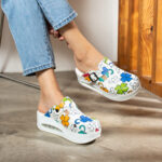 Ciabatte da lavoro anatomiche da donna con zeppa /