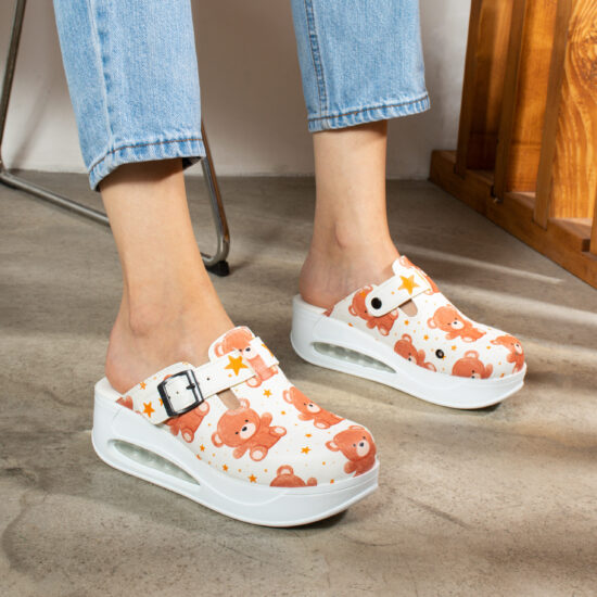 Alternative view of Ciabatte da lavoro anatomiche da donna con zeppa