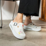 Ciabatte da lavoro anatomiche da donna con zeppa /