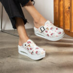 Ciabatte da lavoro anatomiche da donna con zeppa / Ciabatte da lavoro anatomiche da donna con zeppa /