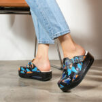 Ciabatte da lavoro anatomiche da donna con zeppa /