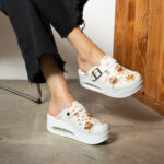 Ciabatte da lavoro anatomiche da donna con zeppa /