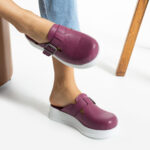 Sabot da lavoro in pelle da donna / Sabot da lavoro in pelle da donna /