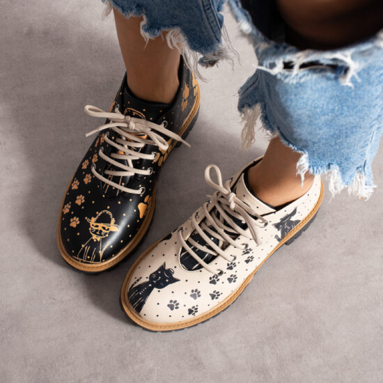 Alternative view of Stivaletti moderni da donna in pelle naturale con design colorato