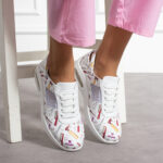 Sneakers da lavoro leggeri per donne in pelle naturale / Sneakers da lavoro leggeri per donne in pelle naturale /