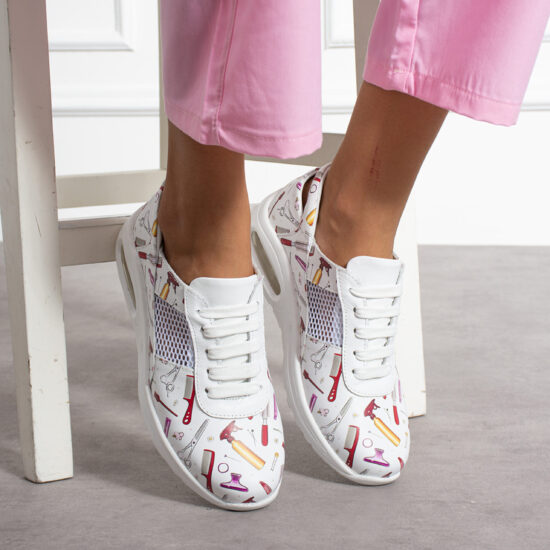 Sneakers da lavoro leggeri per donne in pelle naturale Scarpe sanitarie e da lavoro Estetista e parrucchiera 2 Sneakers da lavoro leggeri per donne in pelle naturale Scarpe sanitarie e da lavoro Estetista e parrucchiera 2
