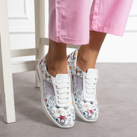 Alternative view of Sneakers medici leggeri per donne in pelle naturale