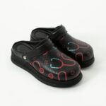 Sabot medico in pelle nera con cinturino dietro / Sabot medico in pelle nera con cinturino dietro /