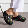Sabot medico in pelle nera Zoccoli da lavoro donna Monocolore 6 Sabot medico in pelle nera Zoccoli da lavoro donna Monocolore 6
