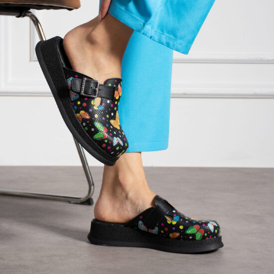 Alternative view of Sabot da lavoro in pelle nera