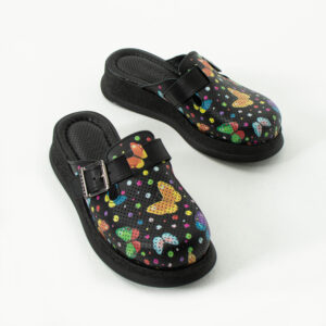 Sabot da lavoro in pelle nera / Sabot da lavoro in pelle nera /