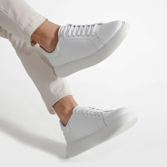 Sneakers uomo bianchi in pelle Scarpe e ciabatte da lavoro uomo Alberghiero e ristorazione Sneakers uomo bianchi in pelle