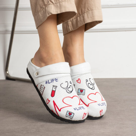 Alternative view of Sabot anatomico in pelle donna