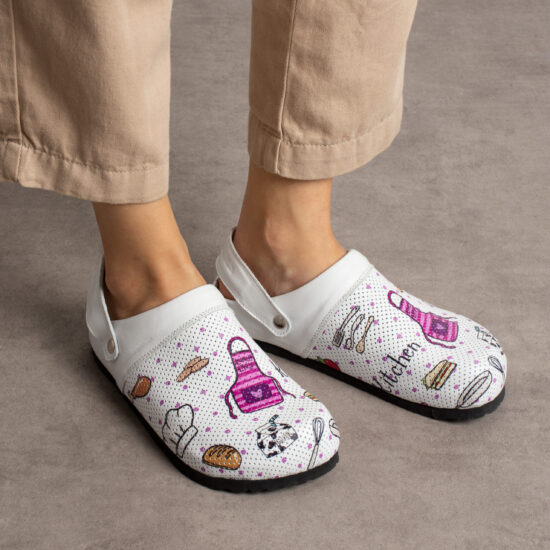 Sabot anatomico in pelle donna Sabot da lavoro donna Cucina Sabot anatomico in pelle donna