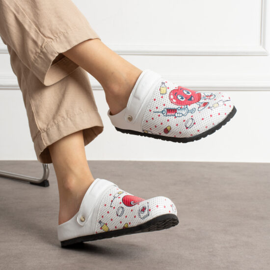 Sabot anatomico in pelle donna Sabot da donna Ciabatte da infermiere 2