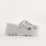 Sabot da lavoro in pelle con plateau per donna / Sabot da lavoro in pelle con plateau per donna /