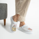 Sabot da lavoro in pelle bianca con cinturino dietro / Sabot da lavoro in pelle bianca con cinturino dietro /