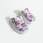 Zoccoli anatomici da lavoro con zeppa e stampa colorata / Zoccoli anatomici da lavoro con zeppa e stampa colorata /