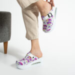 Zoccoli anatomici da lavoro con zeppa e stampa colorata / Zoccoli anatomici da lavoro con zeppa e stampa colorata /