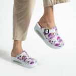 Zoccoli anatomici da lavoro con zeppa e stampa colorata / Zoccoli anatomici da lavoro con zeppa e stampa colorata /