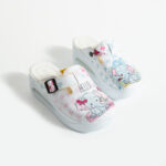 Zoccoli anatomici da lavoro con zeppa e stampa colorata / Zoccoli anatomici da lavoro con zeppa e stampa colorata /