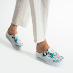 Zoccoli anatomici da lavoro con zeppa e stampa colorata / Zoccoli anatomici da lavoro con zeppa e stampa colorata /