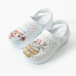 Sabot da lavoro in pelle con zeppa e cinturino dietro per cucina / Sabot da lavoro in pelle con zeppa e cinturino dietro per cucina /