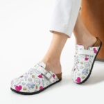 Sabot anatomico in pelle donna per infermiere / Sabot anatomico in pelle donna per infermiere /