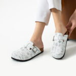 Sabot anatomico in pelle donna per infermiere /