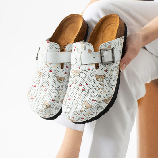 Alternative view of Sabot anatomico in pelle donna per infermiere