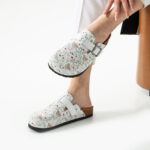 Sabot anatomico in pelle donna per infermiere /