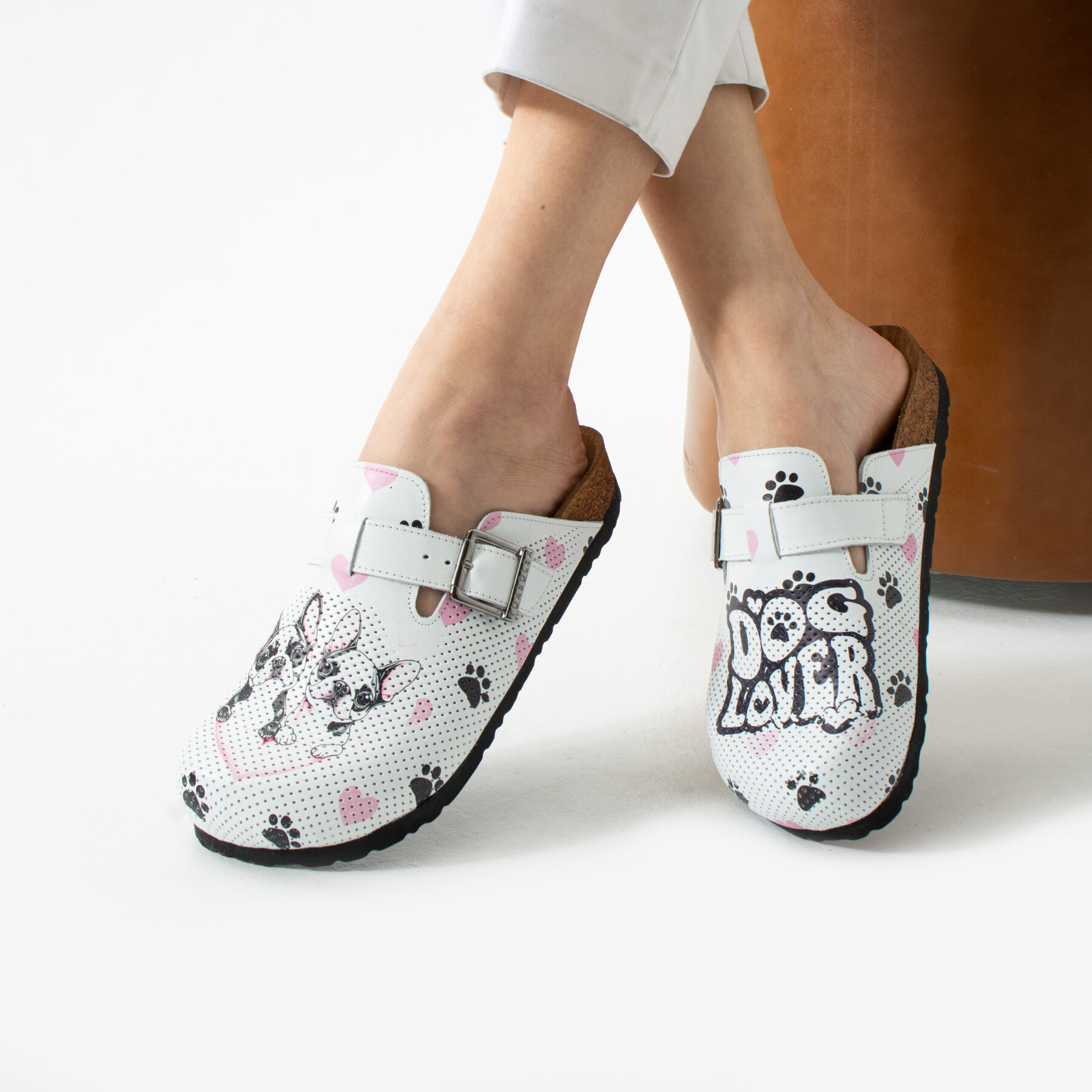 Sabot anatomico in pelle donna