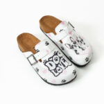 Sabot da donna bassi colorati in pelle /