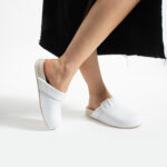 Ciabatte di gomma donna chiuse bianche /