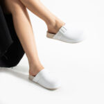 Ciabatte di gomma donna chiuse bianche /