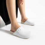 Ciabatte di gomma donna chiuse bianche /