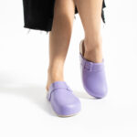 Ciabatte di gomma donna chiuse viola /