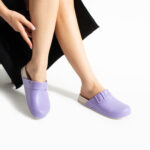 Ciabatte di gomma donna chiuse viola /