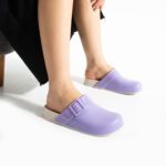 Ciabatte di gomma donna chiuse viola /
