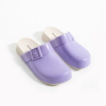Ciabatte di gomma donna chiuse viola /