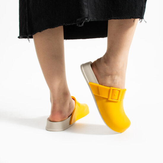 Alternative view of Ciabatte di gomma donna chiuse arancioni